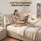 Zevora Bed Frame Gas Lift Storage 3 Drawers Adjustable Headboard Platform Base - Beige Queen