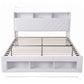 Parma Bed Frame with Storage Charging Station & LED - White King
