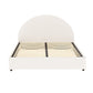 Orlena Bed Frame Gas Lift Strorage Beds Base Platform Boucle Fabric - Beige Double