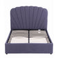 Faenza Bed Frame with Lift Up Storage and USB Ports - Grey Double