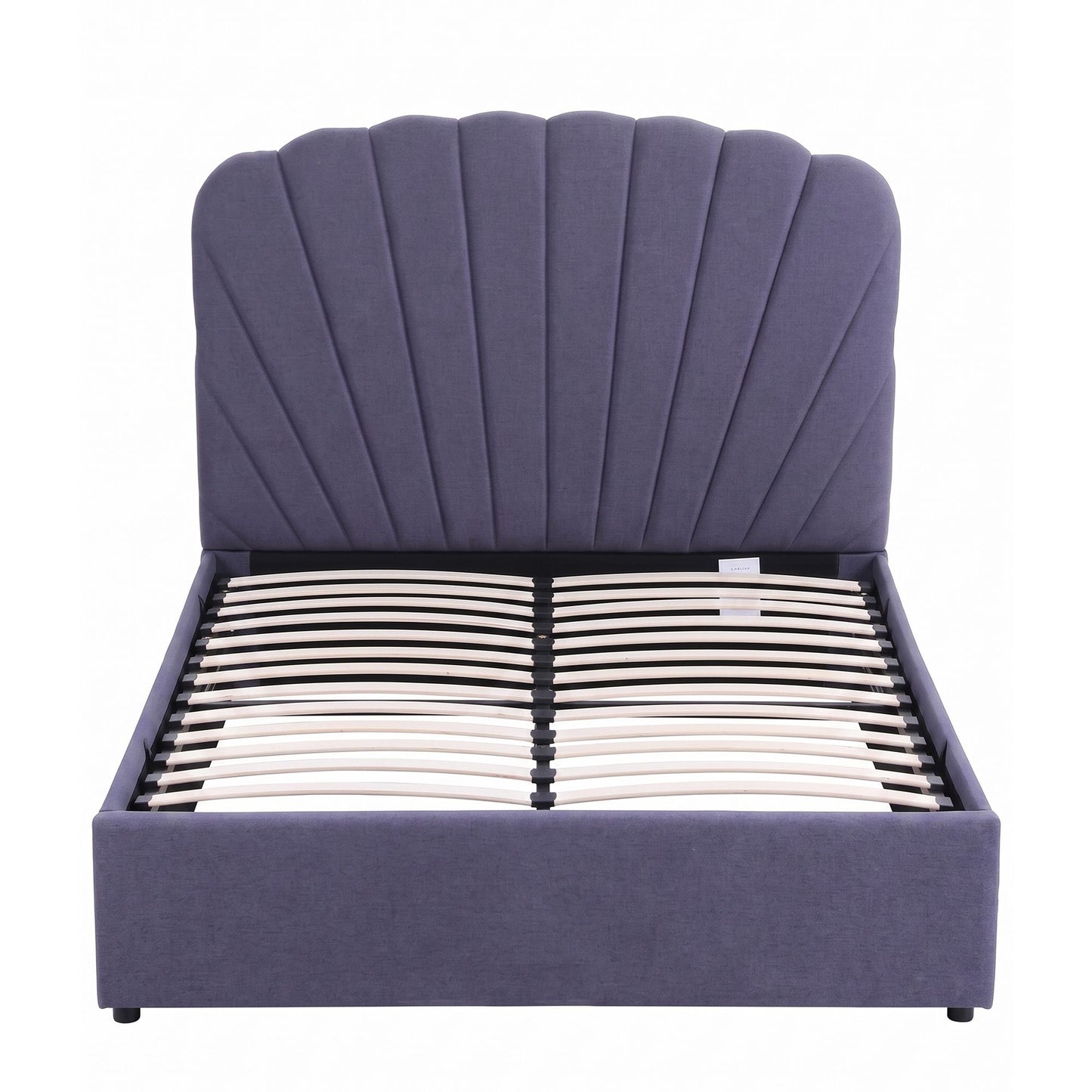 Faenza Bed Frame with Lift Up Storage and USB Ports - Grey Double