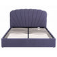 Faenza Bed Frame with Lift Up Storage and USB Ports - Grey King