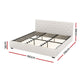 Samara Gas Lift Bed Frame - Beige King