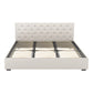Samara Gas Lift Bed Frame - Beige King