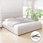 Samara Gas Lift Bed Frame - Beige King
