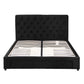 Naya Bed Frame Storage Charging Station Upholstered 3 Drawers USB Type-C - Black Double