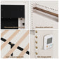 Solvian Bed Frame with Shelf Storage Drawers Charging Station Mood Lighting - White Queen