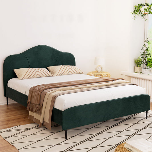 Morganite Bed & Mattress Package with 34cm Mattress - Green Queen