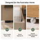 Cashmere Bed Frame with 3 Storage Drawers Wingback Headboard Heavy Duty Metal Platform Base - Beige Double