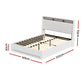 Charoite Bed & Mattress Package with 34cm Mattress - White Double