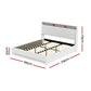 Charoite Bed & Mattress Package with 34cm Mattress - White King