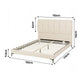Galena Bed & Mattress Package with 34cm Mattress - Beige Queen