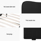 Naida Bed Frame Bouclé - Black Double