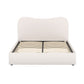 Naida Bed Frame Bouclé - Beige Double