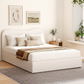 Naida Bed Frame Bouclé - Beige Double