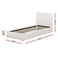 Grace Bed & Mattress Package with 32cm Mattress - Beige Single