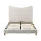 Nola Bed Frame with Boucle Headboard - Beige Double