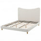 Nola Bed Frame with Boucle Headboard - Beige King