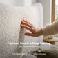 Nola Bed Frame with Boucle Headboard - Beige King