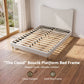 Nola Bed Frame with Boucle Headboard - Beige Queen