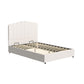 Fiona Bed Frame Bouclé - Beige Double