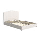 Fiona Bed Frame Bouclé - Beige Queen