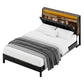 Andalus Bed & Mattress Package with 27cm Mattress - Black Double