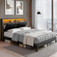 Andalus Bed & Mattress Package with 34cm Mattress - Black Double