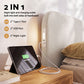 Amoret Bed Frame with 100cm Bouclé Headboard USB-C & Night Lights - White Double