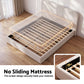 Amoret Bed Frame with 100cm Bouclé Headboard USB-C & Night Lights - White Double