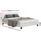 Jasper Bed & Mattress Package - White Double