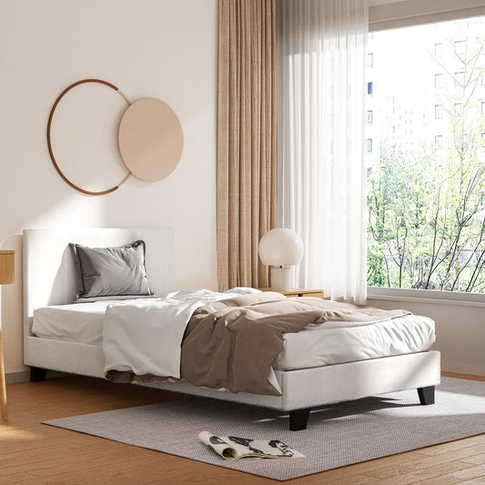 Jasper Bed & Mattress Package - White King Single