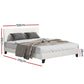 Jasper Bed & Mattress Package - White Queen