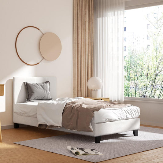 Jasper Bed & Mattress Package - White Single