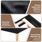 Briar Bed Frame Upholstered Adjustable Headboard Mood LED - Black Queen