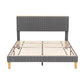 Howlite Bed & Mattress Package with 34cm Mattress - Grey Queen