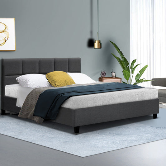 Jadeite Bed & Mattress Package - Charcoal Queen