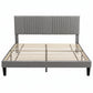Kallie Bed Frame with Adjustable Headboard - Grey King