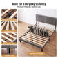 Kallie Bed Frame with Adjustable Headboard - Grey King