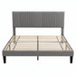 Kallie Bed Frame with Adjustable Headboard - Grey Queen