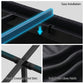 Cozelle Bed Frame with Storage Drawers RGB Lights Charging Station - Black Double