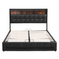 Lucan Bed & Mattress Package with 34cm Mattress - Black Queen