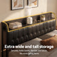 Vesper Bed Frame with Storage Headboard - Black King