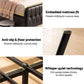 Napoli Bed Frame with Storage Headboard Charging Station - Black Queen