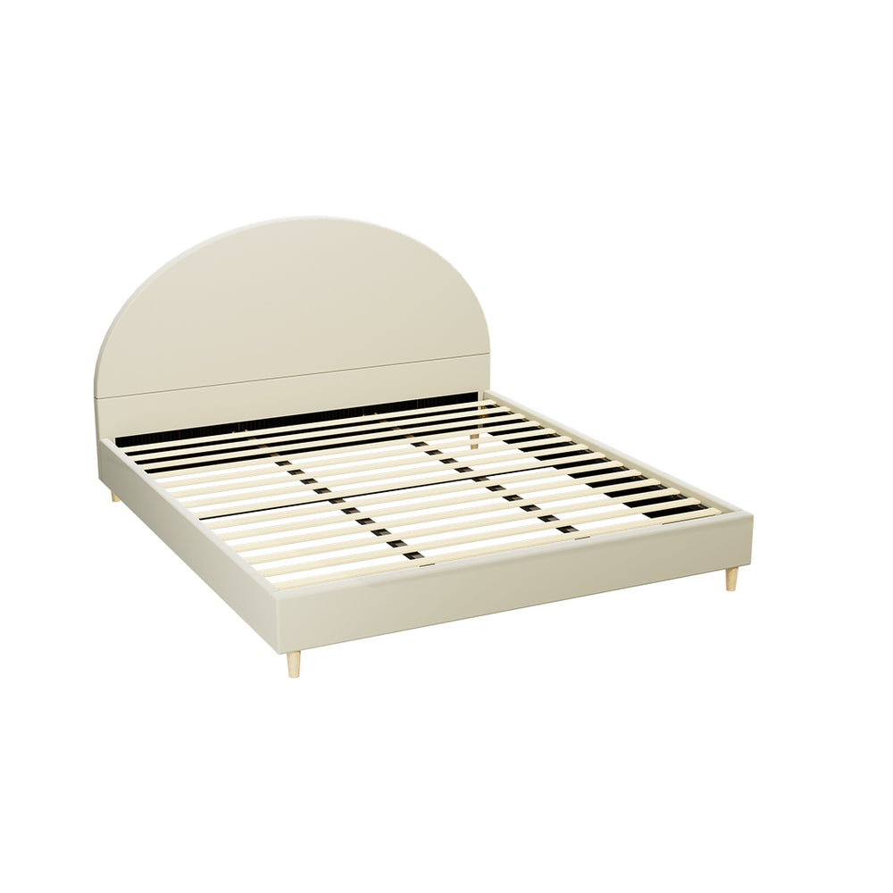 Giddy Bed & Mattress Package with 32cm Mattress - Cream King