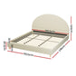 Giddy Bed & Mattress Package with 34cm Black Mattress - Cream King