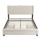 Somnia Bed Frame with Charging Station and Storage Drawers - Beige King