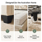 Somnia Bed Frame with Charging Station and Storage Drawers - Beige King
