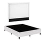 Fable Bed Frame with Headboard Platform Bed Base - Grey Queen