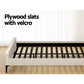 Larimar Bed & Mattress Package with 34cm Mattress Base Pocket Coil Linen Upholstered - Beige Queen